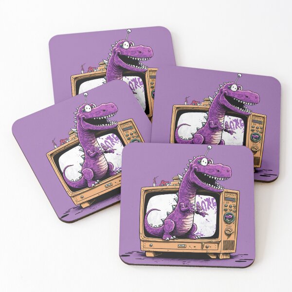 Item preview, Purple Dino TV designed and sold by GeniusDilemma.
