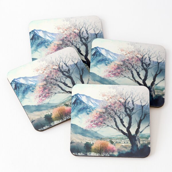 Item preview, Vibrant Valleys | Spring Landscape Art | Watercolor Painting designed and sold by mannaandquail.