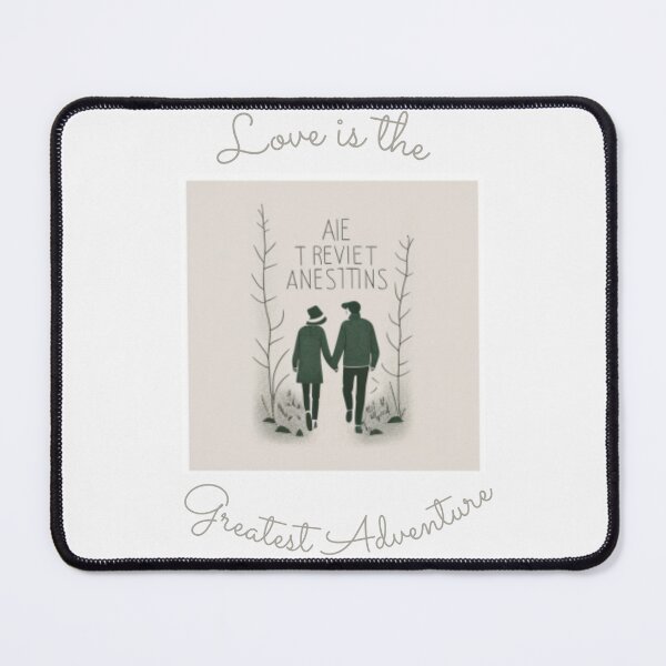 Item preview, valentines day quotes "Love is the greatest adventure" designed and sold by ArtWearClothing.