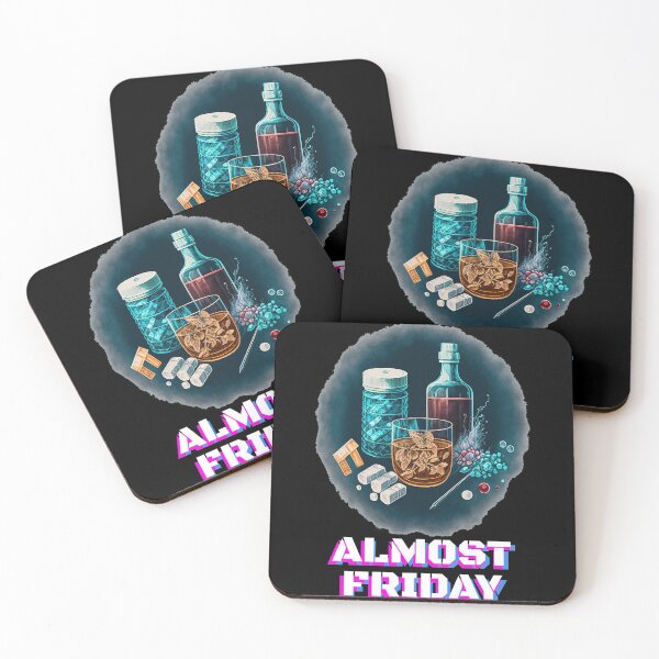 Item preview, Almost FRIDAY Chemistry black designed and sold by MeditationMind.