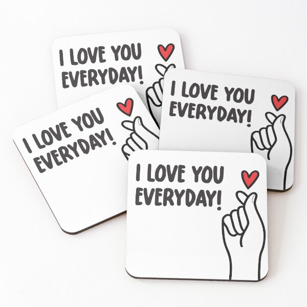 Item preview, I love you Korean KPOP Finger Heart Love designed and sold by noteythings.