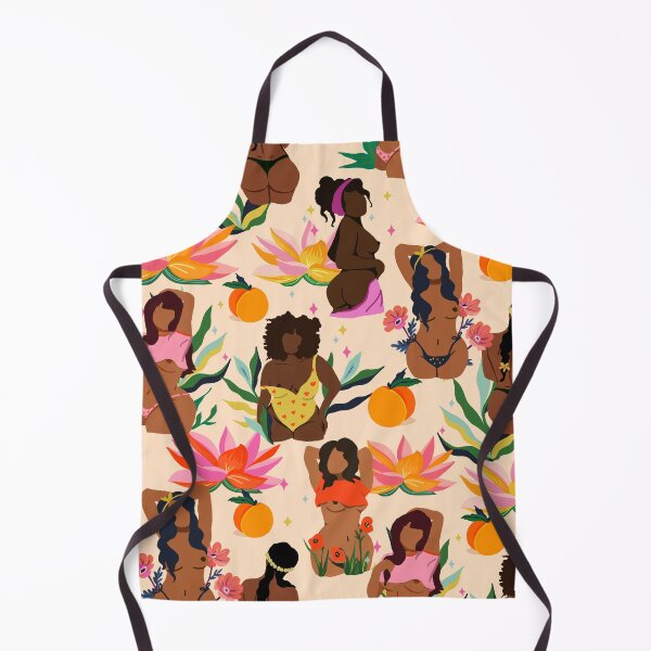 Aperçu de l'œuvre Motif de déesse tropicale vibrant et coloré créée et vendue par The Whiskey Ginger Design Shop.