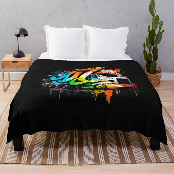 Item preview, Trucker Truck Driver- Graffiti splash of color designed and sold by ValleyDream.