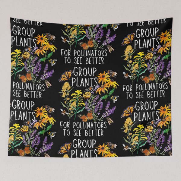 Item preview, Group Plants For Pollinators To See Better Colorful Design designed and sold by EarthArtDesigns.