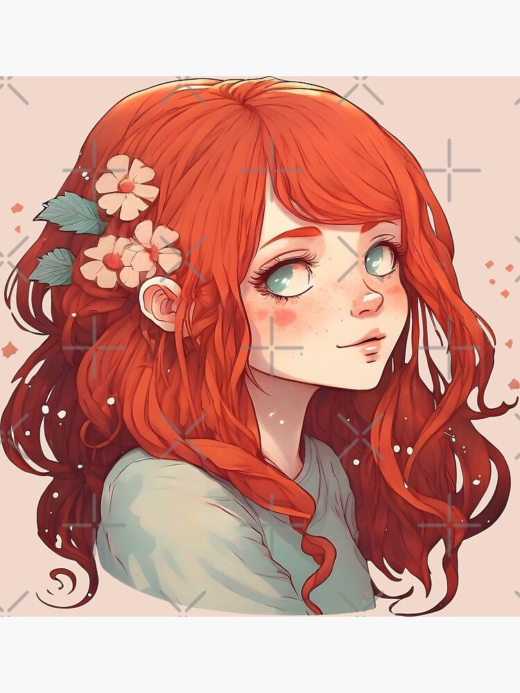 HD wallpaper: anime, anime girls, long hair, redhead, red eyes, open shirt  | Wallpaper Flare