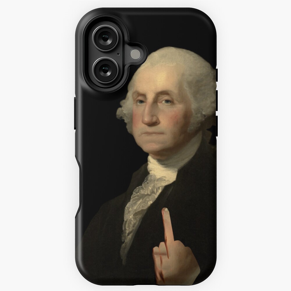  george washington middle finger funny poster poster for sale by