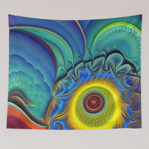Item preview, Psychedelic Multi Color Clouds designed and sold by theWeppen.