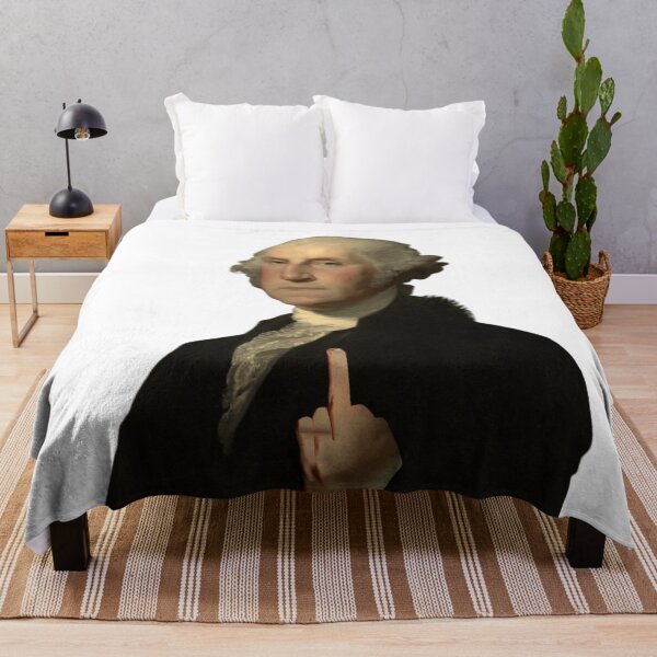 Item preview, George Washington Middle Finger Funny Poster designed and sold by Teetans.