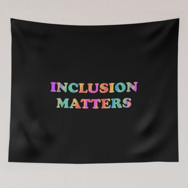 Item preview, Inclusion Matters - colorful typography designed and sold by Inspirationmotivation.