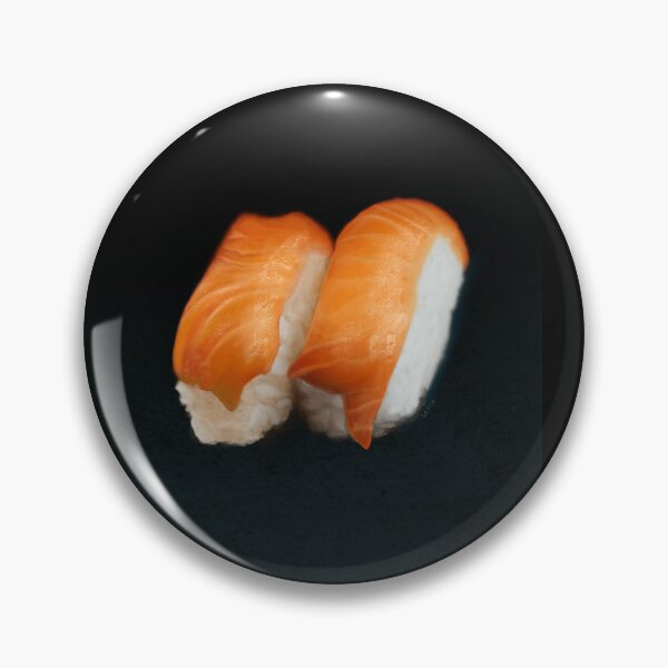 Item preview, Salmon Nigiri digital painting  designed and sold by Kerri  Leath.