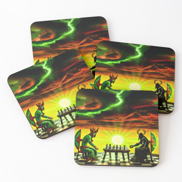 Item preview, Good and evil playing chess designed and sold by bruhnopestore.