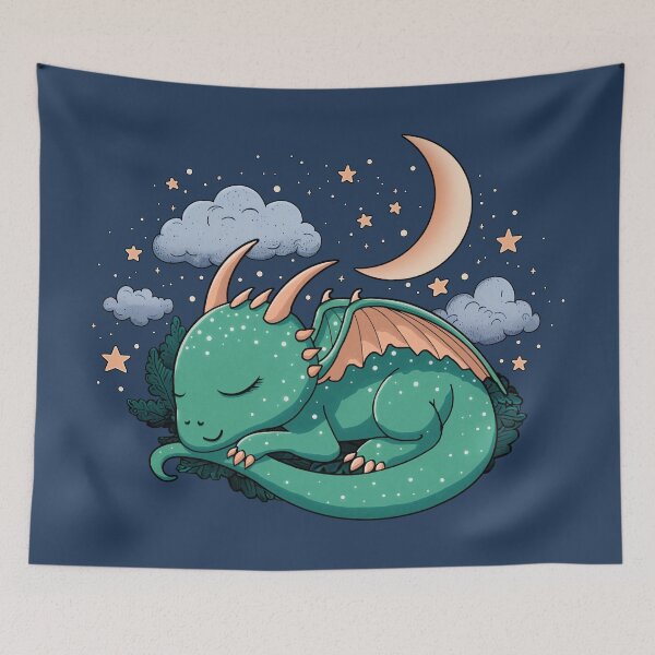 Item preview, Cute Sleeping Baby Dragon designed and sold by Mythic-Dream.