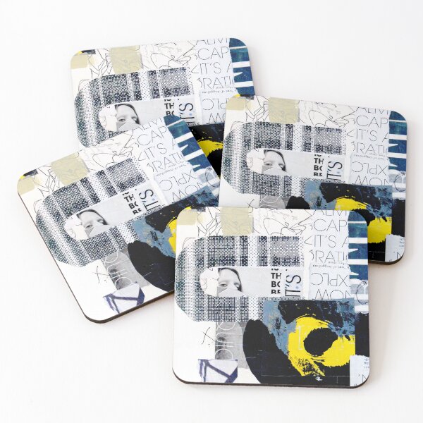 Item preview, Contemporary Abstract Black and White Paper Collage designed and sold by NancyMerkle.