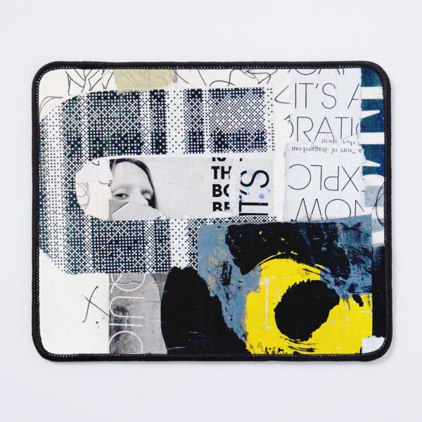 Item preview, Contemporary Abstract Black and White Paper Collage designed and sold by NancyMerkle.