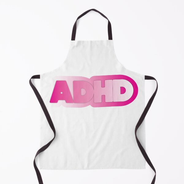 Item preview, ADHD Sticker - Pink designed and sold by ExcuseMeSticker.