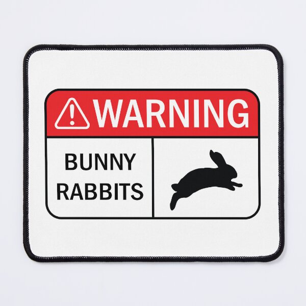 Item preview, Warning: Bunny Rabbits designed and sold by Travarts.