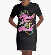 Mardi Gras dreht sich alles um die Perlen T-Shirt Kleid