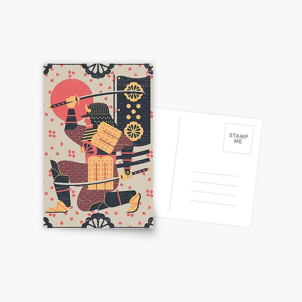 S is for Samurai Postcard