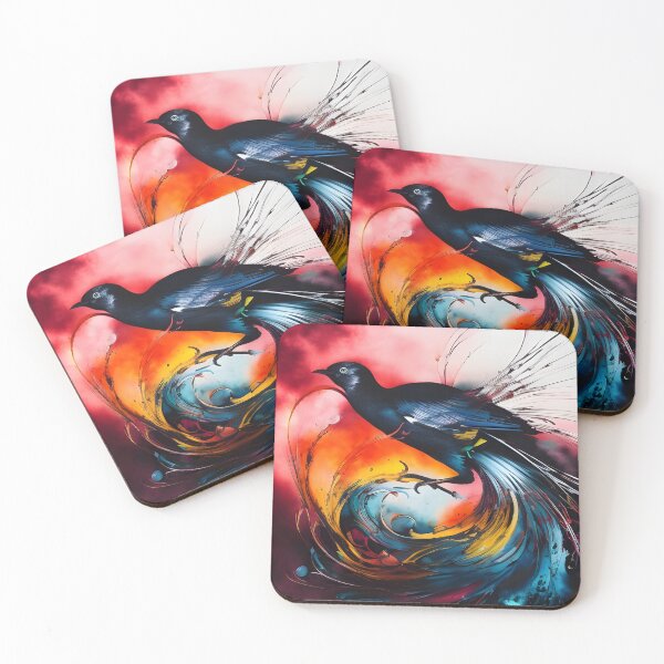 Item preview, Colourful Tropical Bird Artwork designed and sold by ambyai.