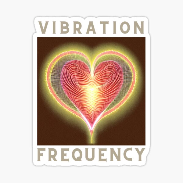 "Vibration Frequency of the heart beat" Sticker for Sale by kjselekta