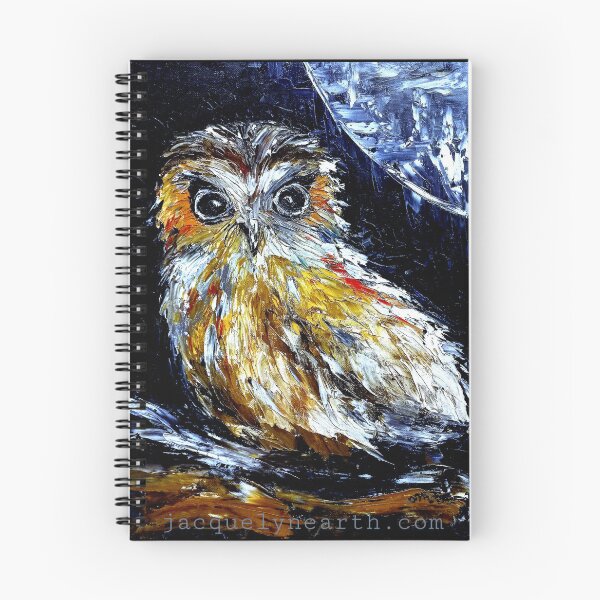Item preview, Australian Boobook Owl under Full Moon designed and sold by jacquelynearth.