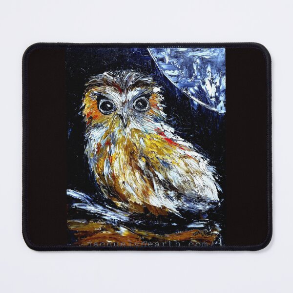 Item preview, Australian Boobook Owl under Full Moon designed and sold by jacquelynearth.