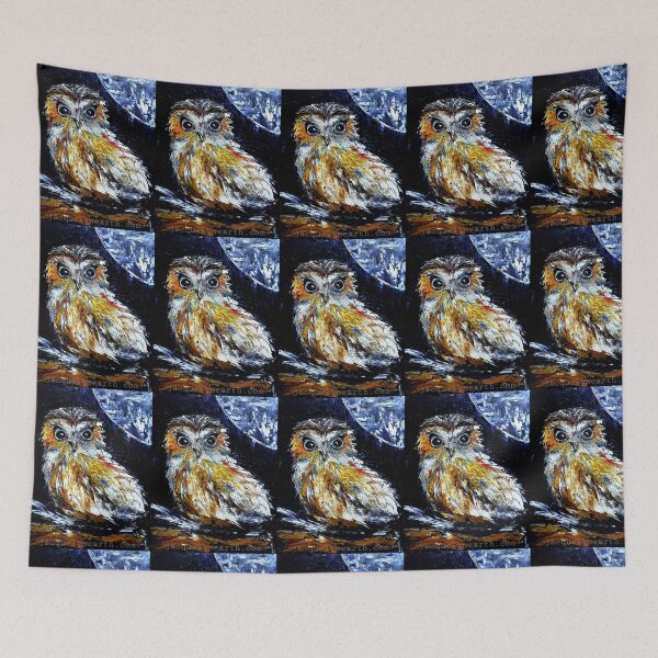 Item preview, Australian Boobook Owl under Full Moon designed and sold by jacquelynearth.