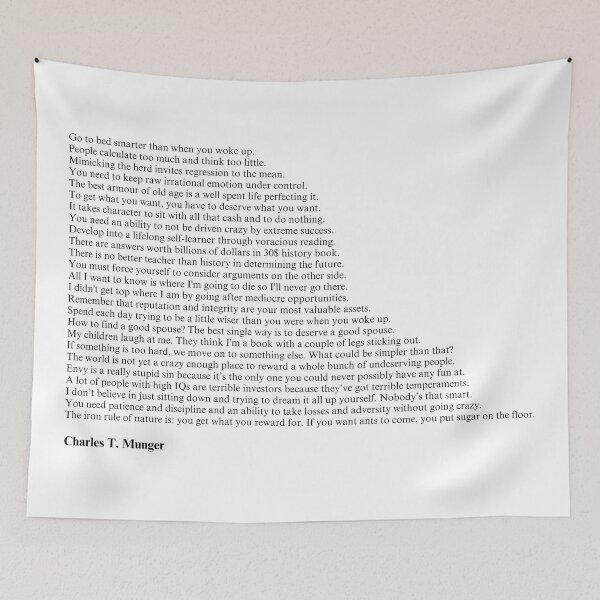 Item preview, Charlie Munger Quotes designed and sold by Miguel Queiruga.