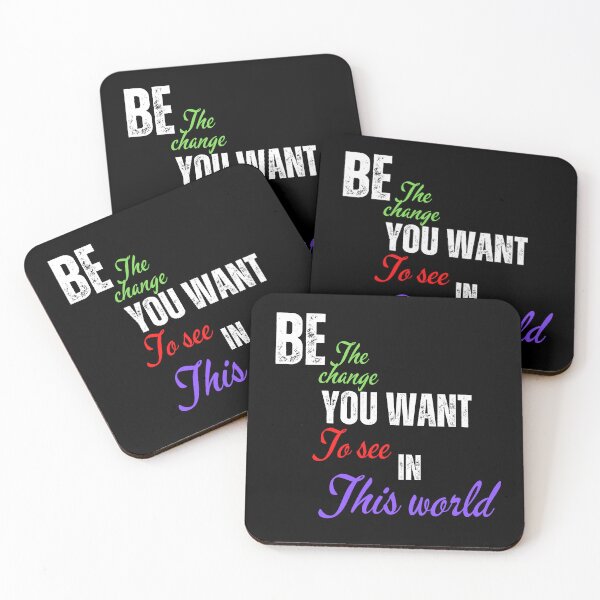 Item preview, Be the change you want to see in the world designed and sold by Pugnaciousprint.