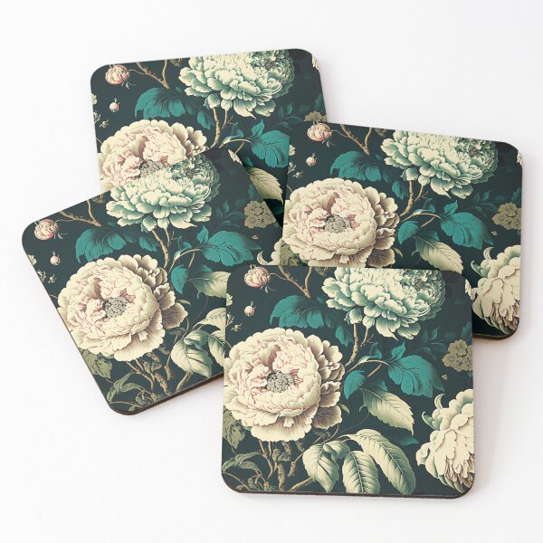 Item preview, Ornamental floral pattern Vintage floral wallpaper ornaments designed and sold by goldufeenstaub.