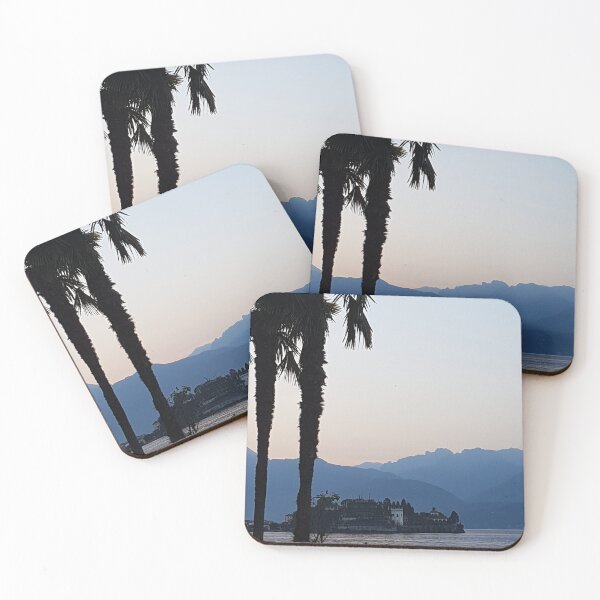 Item preview, Escape to Paradise: A Stunning Image of Palm Trees and Blue Mountains at Lake Maggiore designed and sold by PhotografeeMrsB.