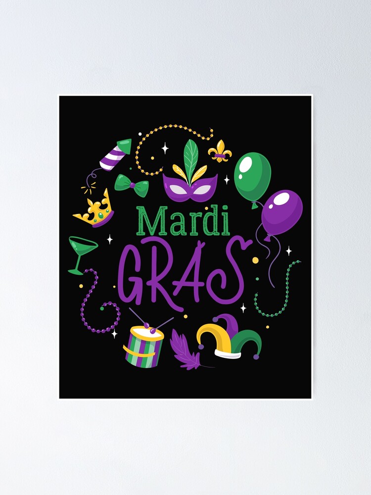 Mardi Crafted for Poster Design gras\