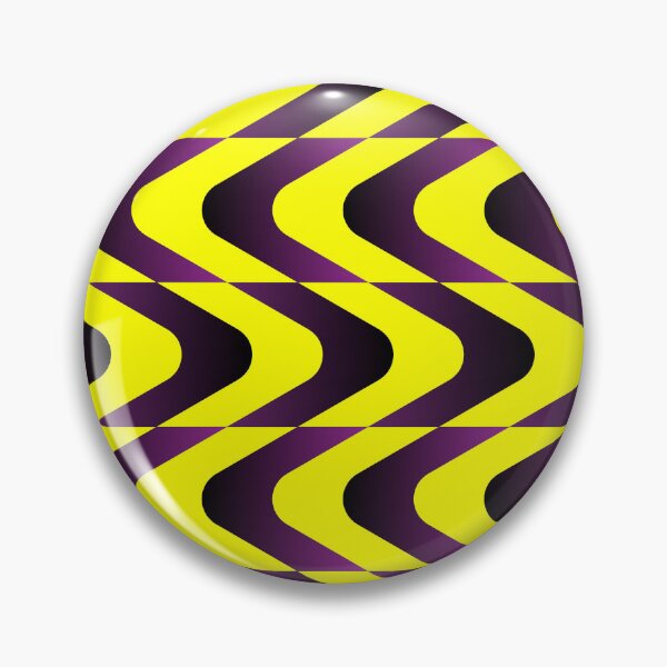 Item preview,  Optical Illusion Black and yellow Waves Graphic.  designed and sold by ElmonirPress.