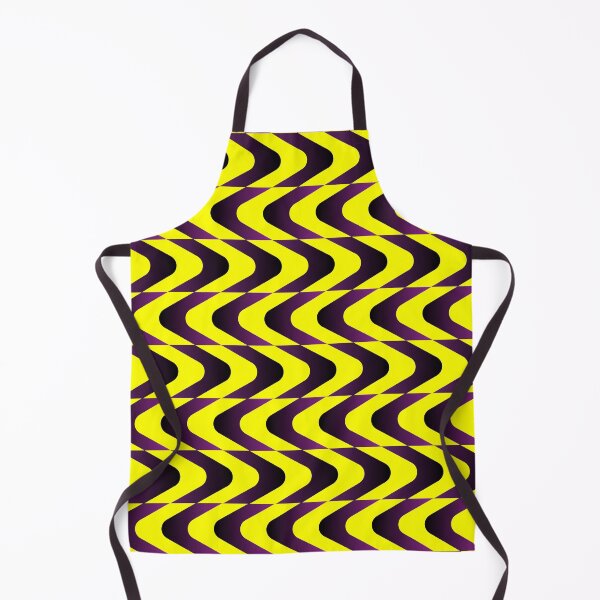 Item preview, Optical Illusion Black and yellow Waves Graphic. designed and sold by ElmonirPress.