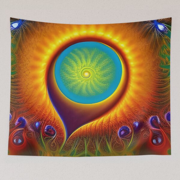 Item preview, Eternal Glow - Psychedelic Multi Color Painting designed and sold by theWeppen.