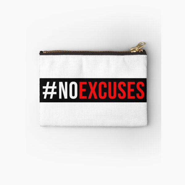 Item preview, No Excuses Gym Fitness Quote designed and sold by maniacfitness.
