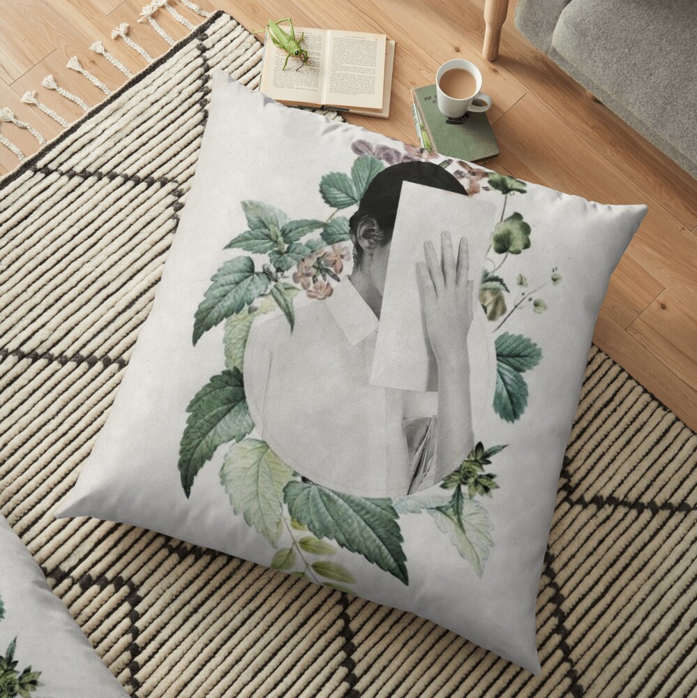Floral portrait ... Floor Pillow