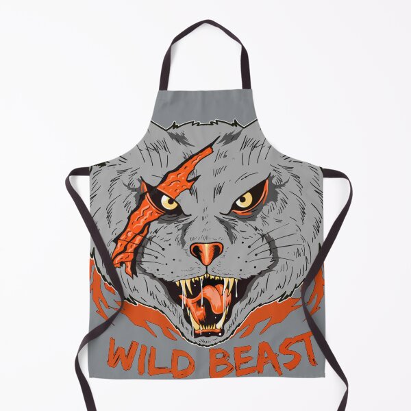 Item preview, Wild Beast scary cat face theme party design for celebrants designed and sold by AssamFT.