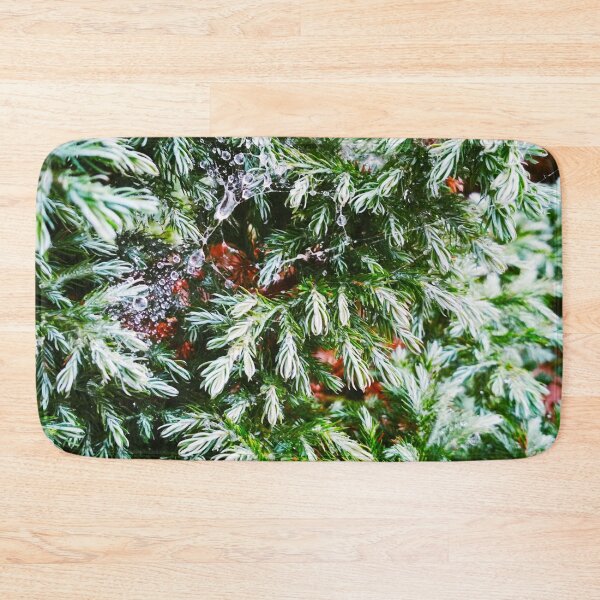 Item preview, Fir tree covered with drops of rain designed and sold by helenkaiy.