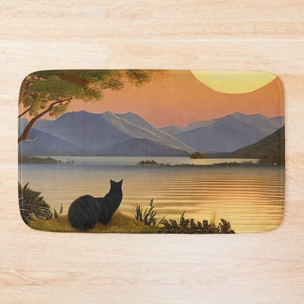 Item preview, Cat Watching Sunset Scene designed and sold by roleshop.
