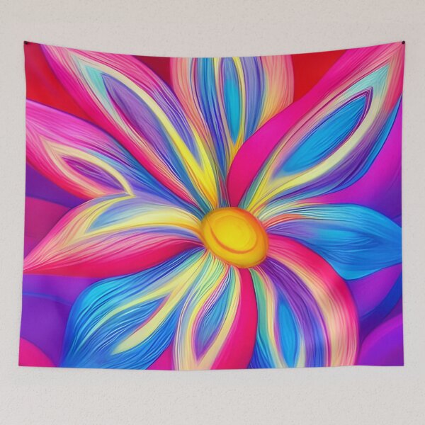 Item preview, Colorful flowers painting designed and sold by REALDesign-Shop.