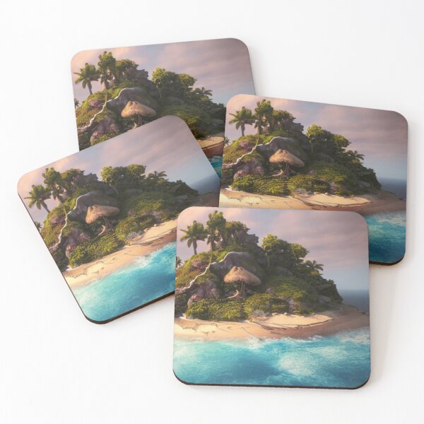 Item preview, Isle of Solitude - Ocean Oasis - Marine Paradise designed and sold by WBP Mart.