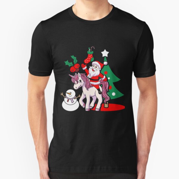Santa Claus Jolly As Fah-La-La-La Red T-Shirt Men/'s Tee Christmas Holiday NWT