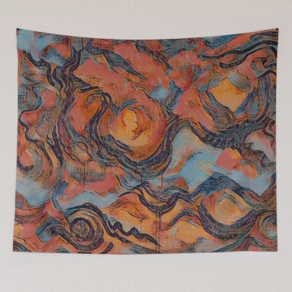 Item preview, Ominous Copper October Abstract Art designed and sold by oz10.