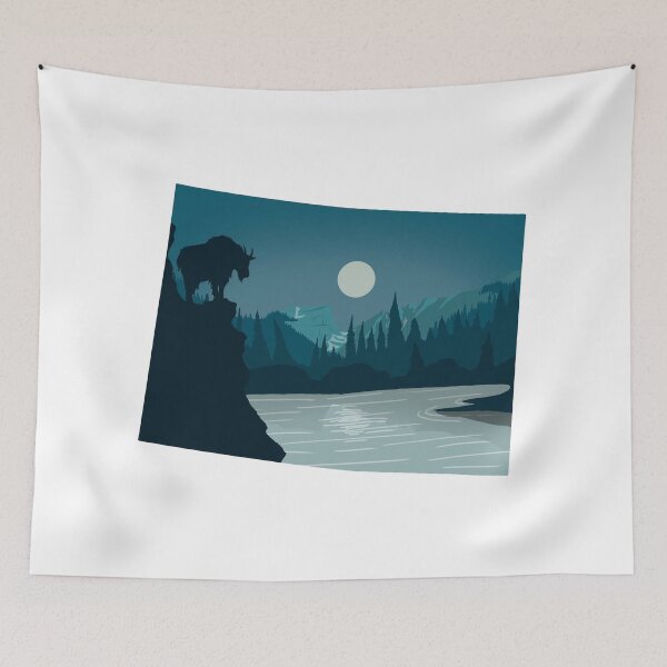 Item preview, Colorado map and landscape designed and sold by landscapeworlds.