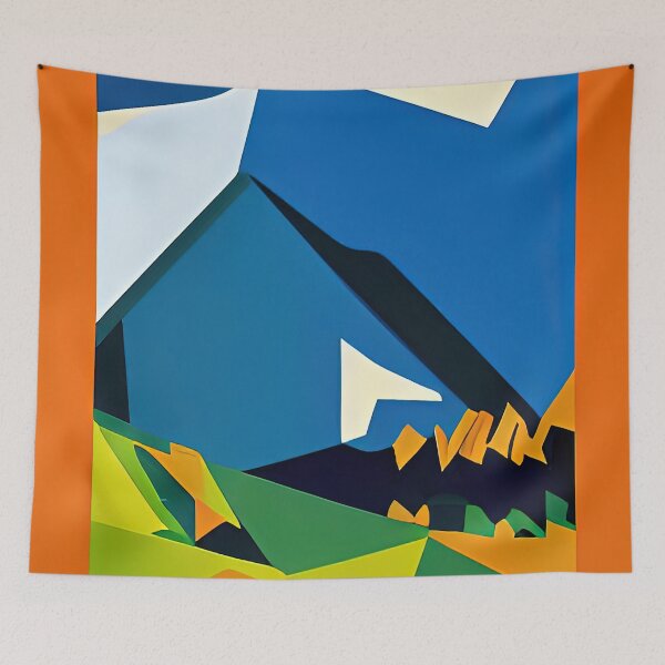 Item preview, Abstract Mountainside Landscape designed and sold by Arkneer.