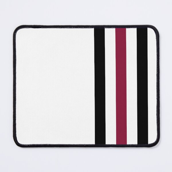 Item preview, Black Maroon and White Mod Racing Stripes fashion design designed and sold by ModSupporters.
