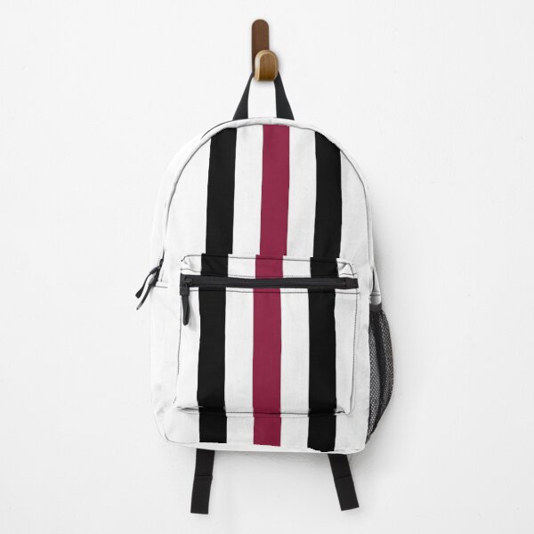 Item preview, Black Maroon and White Mod Racing Stripes fashion design designed and sold by ModSupporters.
