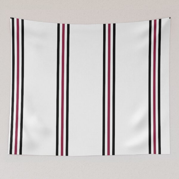 Item preview, Black Maroon and White Mod Racing Stripes fashion design designed and sold by ModSupporters.