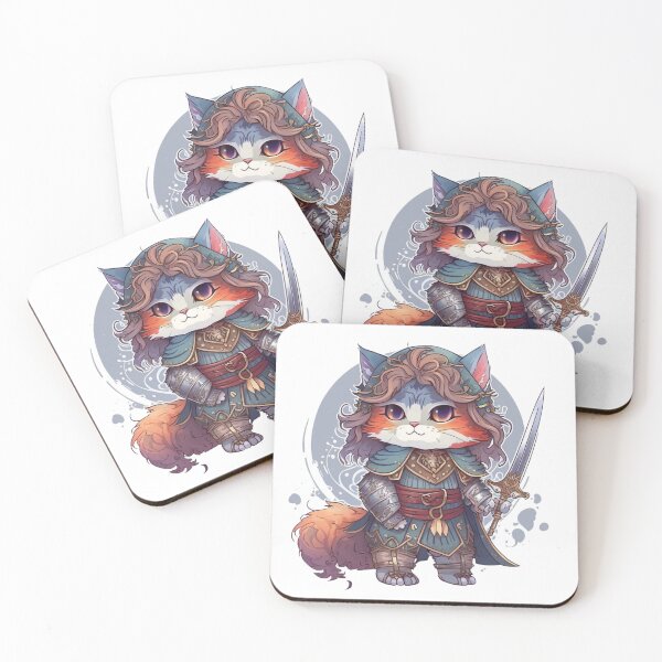 Item preview, Medieval Feline: Cat in Knight's Armor Sticker designed and sold by Cute Critters Stickers.